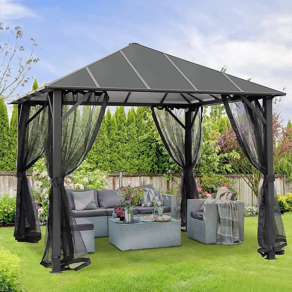 Hard Top Gazebos, Outdoor Structure, Garden Shelter, Pergola, Canopy