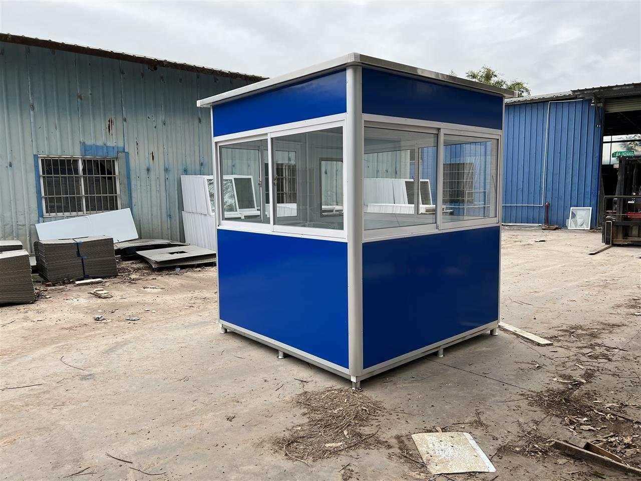 Container Security Booth Guard Booth For Sale With AC and Heating Function 6.5x6.5ft