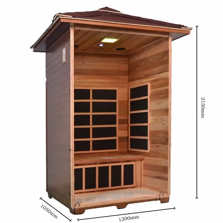 1-2 Person Far Infrared Indoor Sauna with Carbon Heaters