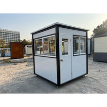 Cargar imagen en el visor de la galería, guard shack with ac and heating 6.5x6.5ft light gray