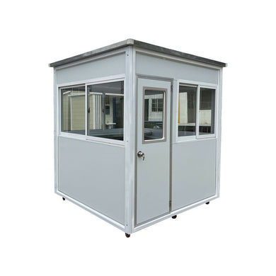 guard shack with ac and heating 6.5x6.5ft light gray