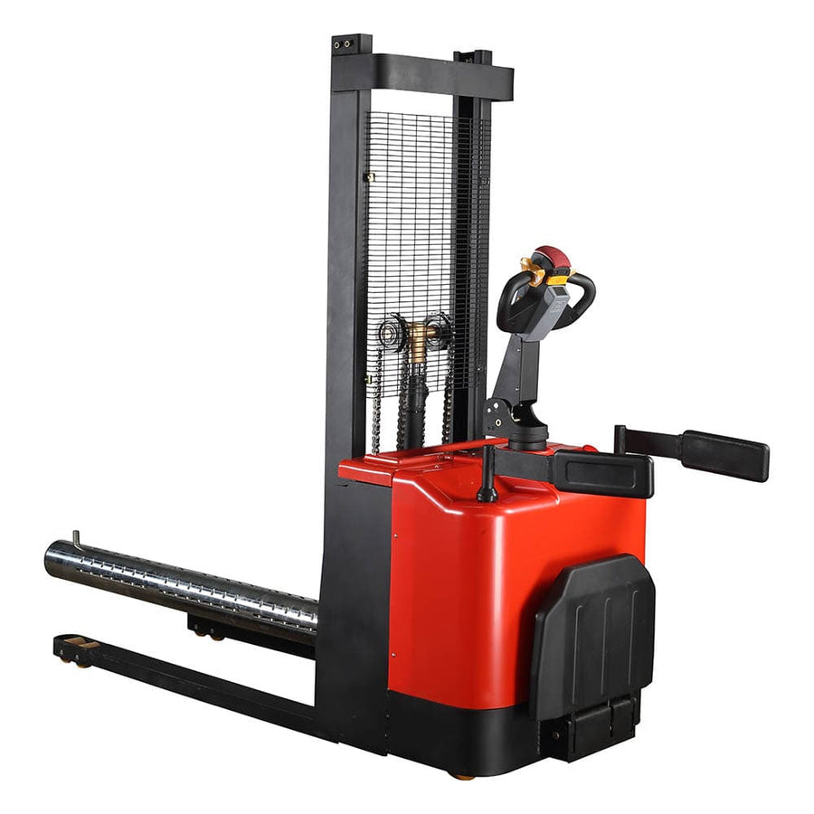 2 Ton Semi-Electric Pallet Stacker 11.5 ft Lift