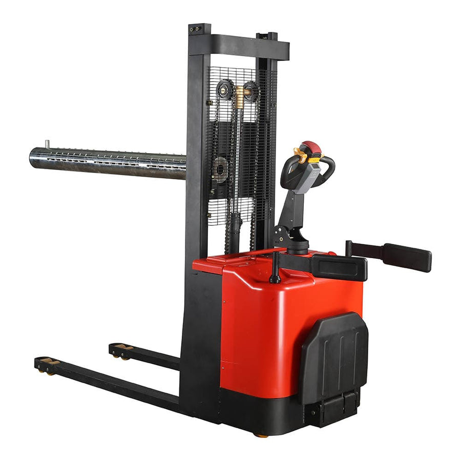 2 Ton Semi-Electric Pallet Stacker 11.5 ft Lift