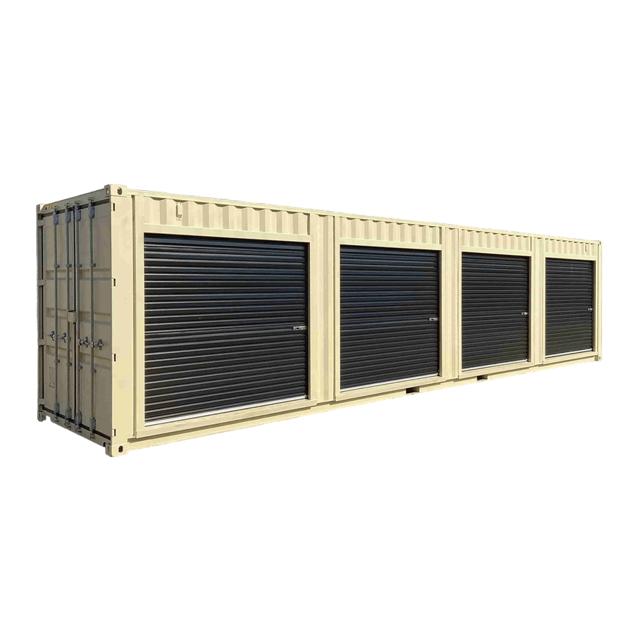 40ft High Cube Storage Container with 4 Roller Doors