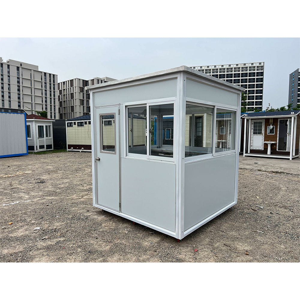 guard shack with ac and heating 6.5x6.5ft light gray