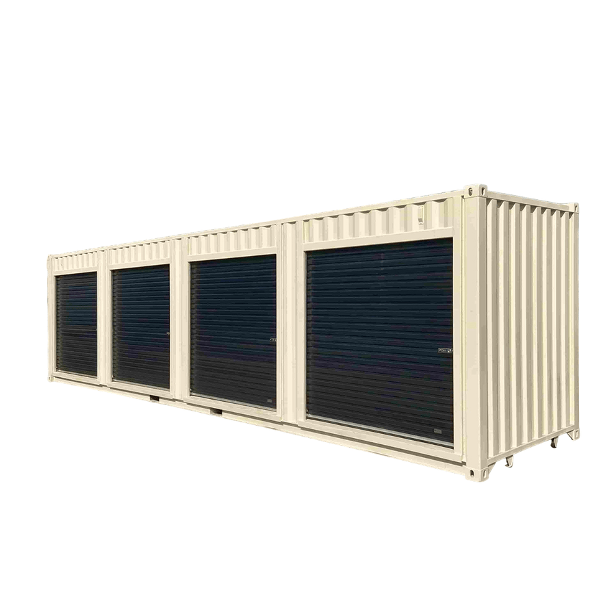 40ft High Cube Storage Container with 4 Roller Doors