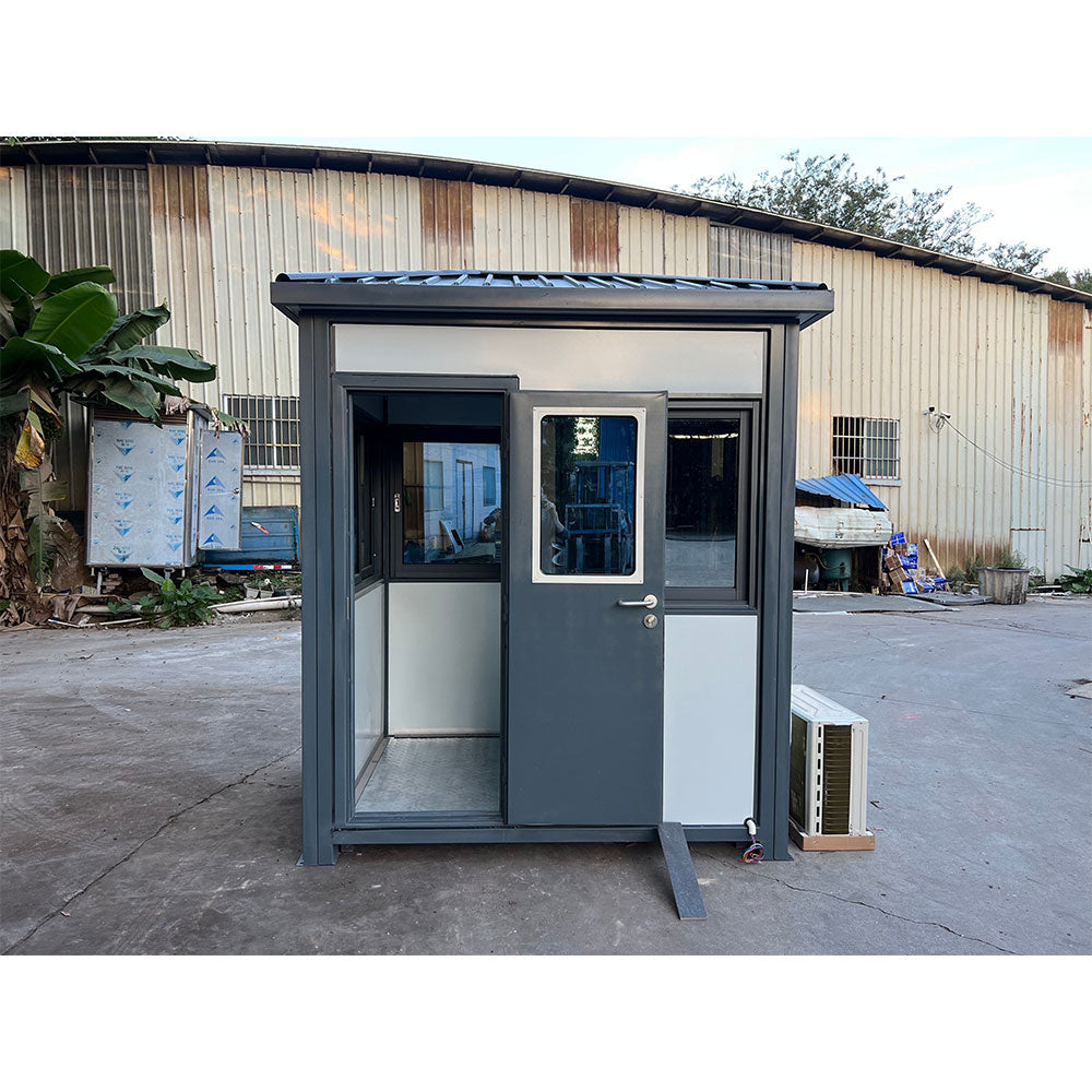 Guard Shack BW 6.5x5ft With AC and Heating For Security Use