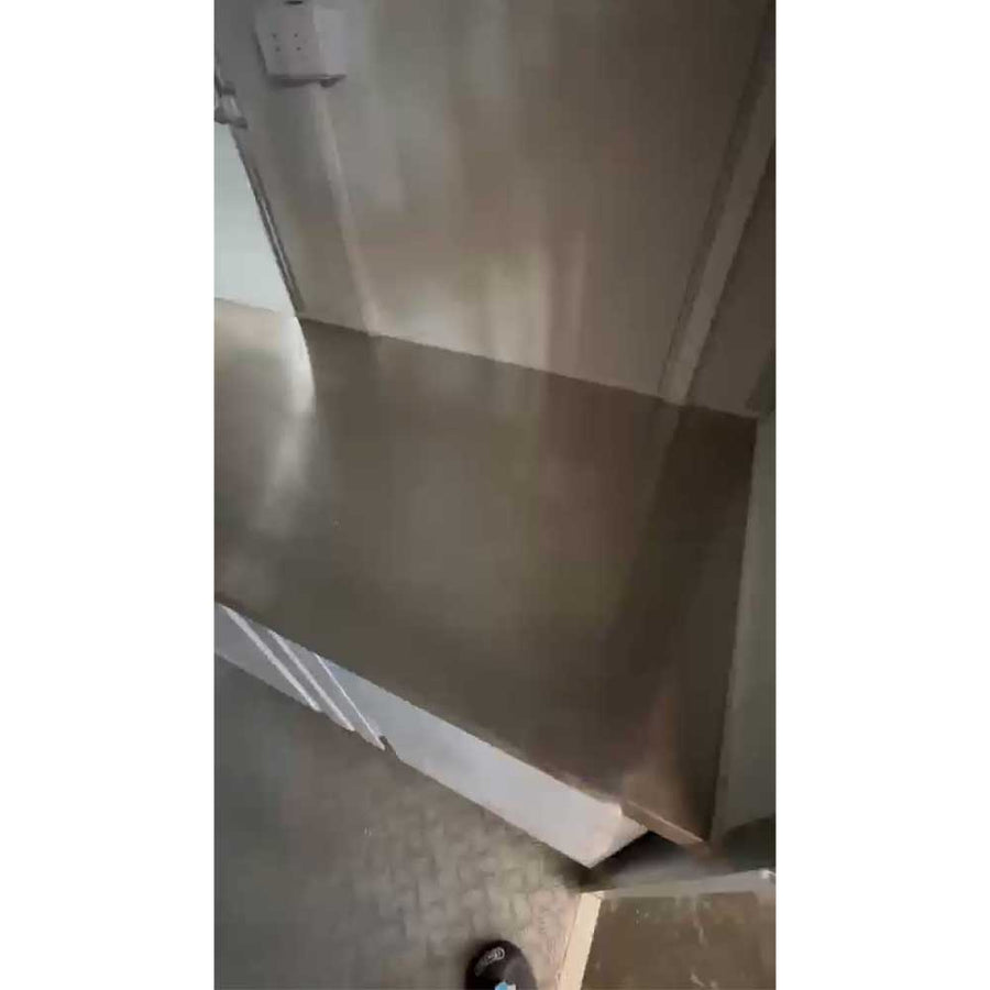 16ft mobile kitchen trailer with serving window and stainless steel equipment - also known as a food truck or concession trailer