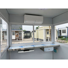 Load image into Gallery viewer, guard shack with ac and heating 6.5x6.5ft light gray