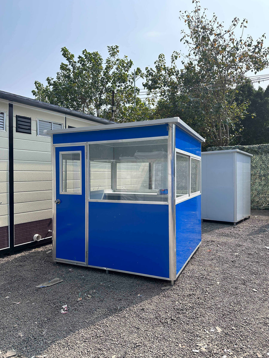 Guard Shack Guard Booths Security Booths 6.5x6.5x7.5ft Blue
