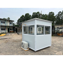Load image into Gallery viewer, guard shack with ac and heating 6.5x6.5ft light gray