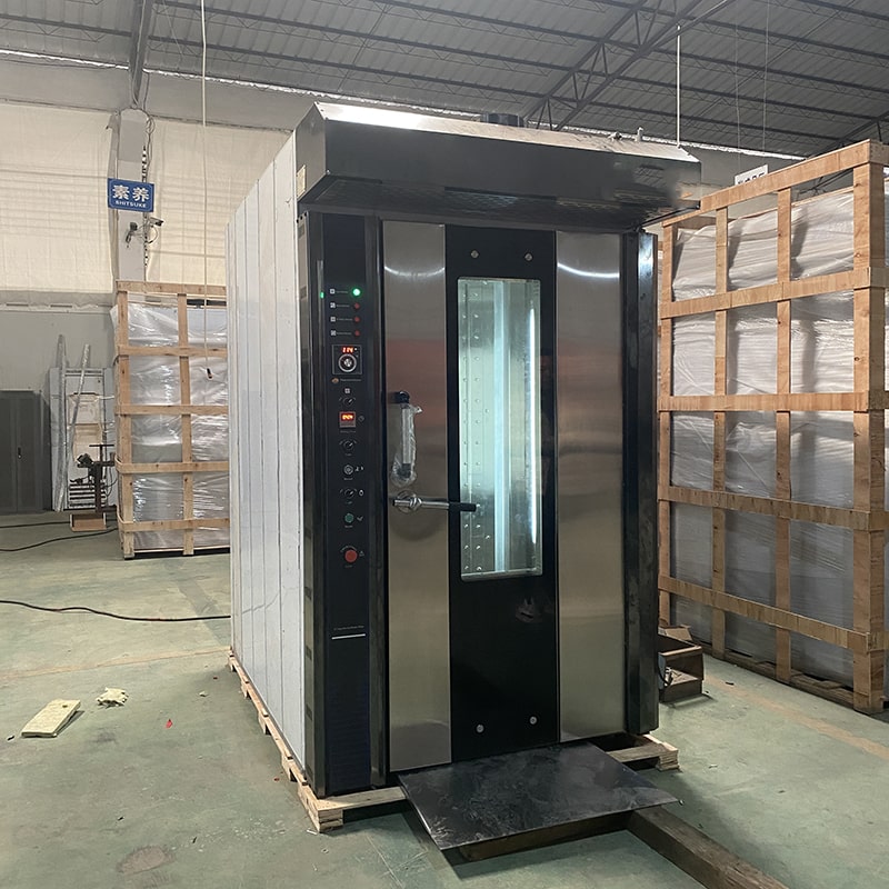 Commercial 16-Tray Rotary Rack Oven for Bakery Use