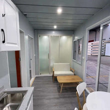 Cargar imagen en el visor de la galería, prefab container house with 2 bedroom - a full bathroom and a kitchen 43sqm