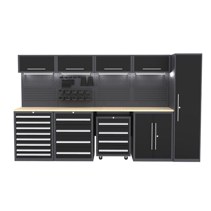 Heavy-Duty 89 Garage Workbench Storage System