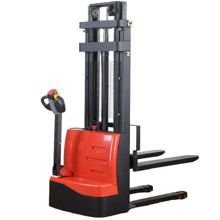 Heavy-Duty Electric Stand-On Pallet Jack Stacker 1.5T 11.5ft