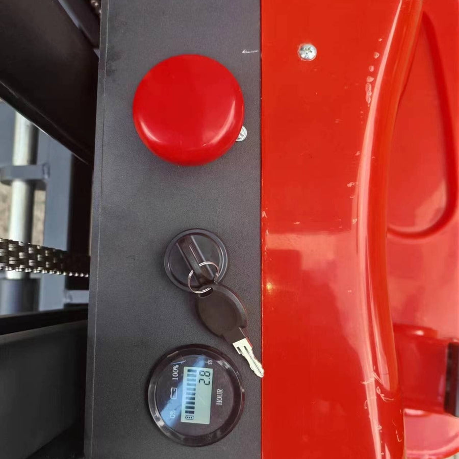 Heavy-Duty Electric Stand-On Pallet Jack Stacker 1.5T 11.5ft