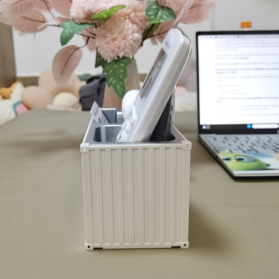 mini shipping container pen holder