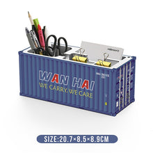 Carregar imagem no visualizador da galeria, Mini Shipping Container Pen Holder Desk Organizer