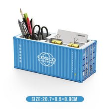 Carregar imagem no visualizador da galeria, Mini Shipping Container Pen Holder Desk Organizer