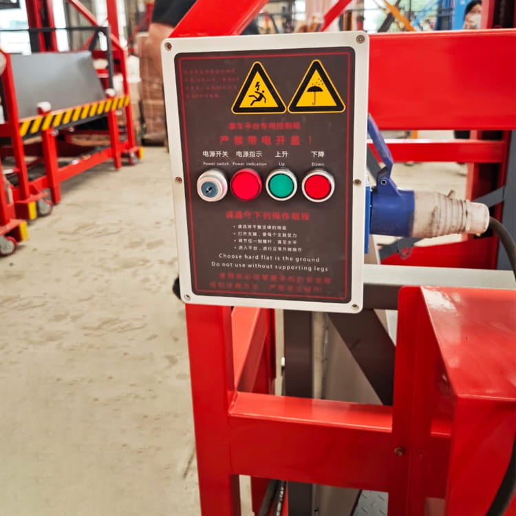 Mobile Hydraulic Container Loading Dock Ramp Lift