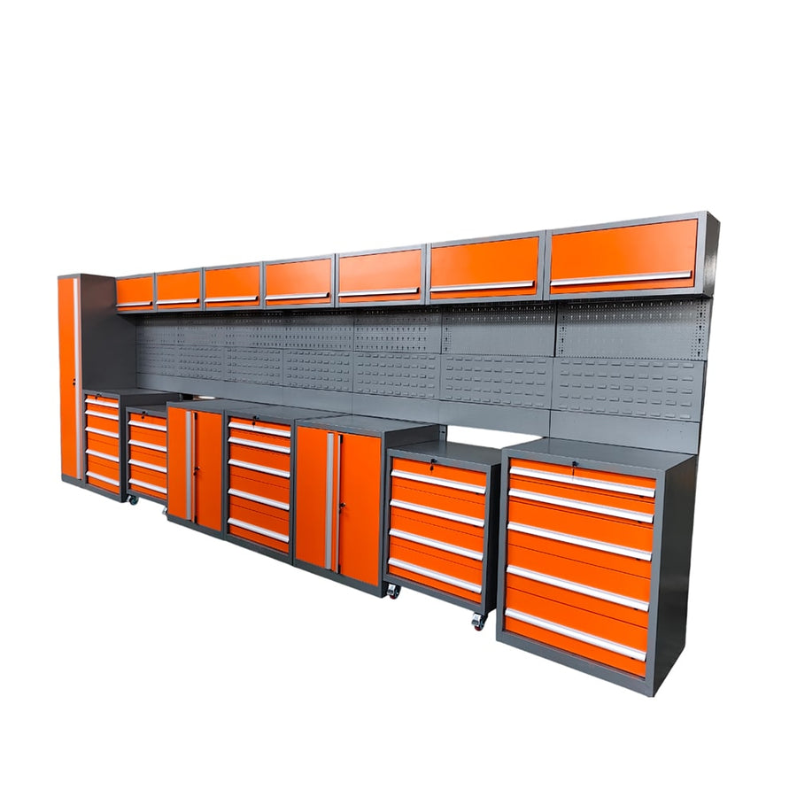 Modular Steel Garage Workbench Cabinet System 18ft