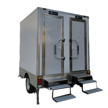 Charger l&#39;image dans la galerie, Restroom Trailer 7ft 2 Stall Powered By Solar Panel and With AC