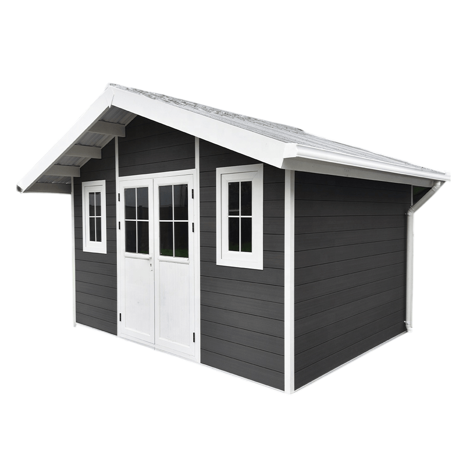 WPC Garden Shed with Gabled Roof 12×10ft