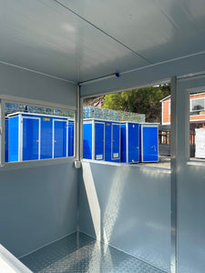 Guard Shack Guard Booths Security Booths 6.5x6.5x7.5ft Blue