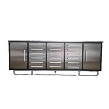 Charger l&#39;image dans la galerie, Storage Cabinet with Workbench 10ft (18 Drawers &amp; 2 Cabinets)