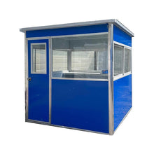 Charger l&#39;image dans la galerie, Guard Shack Guard Booths Security Booths 6.5x6.5x7.5ft Blue