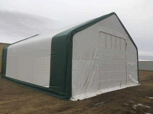 Single Truss Storage Shelter W20'xL40'xH12' 450g PVC