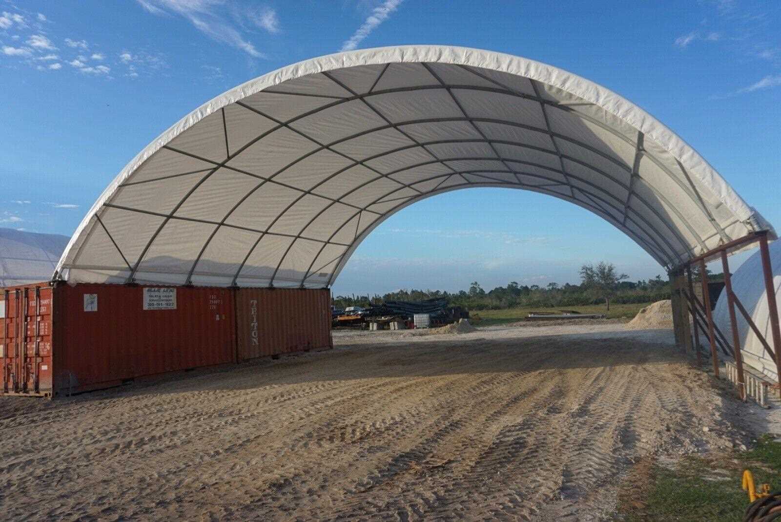 container tent roof Shipping Container Roof Shelter 33×40×12ft PVC Canopy 900g PVC