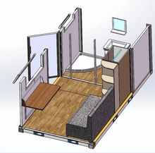 Load image into Gallery viewer, Mobile Office With Bathroom and Sofa Bed Inside 13ft / 3 Units